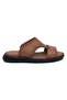 100% Genuine Leather Inside and Outside Orthopedic Men's Summer Comfortable Seamless Slippers 40-45 - 2