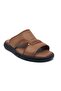 100% Genuine Leather Inside and Outside Orthopedic Men's Summer Comfortable Seamless Slippers 40-45