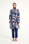 Navy Blue Hijab Swimsuit - 4 Piece Full Covered Swimsuit Set R2508 - 5