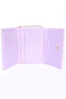 Women's Colorful Zippered Small Wallet with Card Holder Compartment - 3