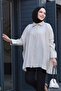 Buttoned Beige Hijab Shirt 10684Bej
