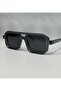 Unisex Smoked Thick Square Frame Sunglasses - 2