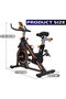 Adjustable Spin Bike EM-1560-O for Home Cardio & Strength Training, Silent Belt Drive - 5