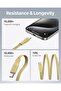 100W Retractable USB C Cable 1M PD 5A Fast Charging Cord USB C to USB C for iPhone 16 Series, - 4