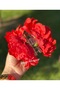 Trend Envy Big Artificial Peony Rose Flower Red Clothespin Clip Buckle Women's Buckle - 3