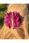 Trend Envy Big Artificial Peony Rose Flower Maggot Fuchsia Purple Clothespin Clip Buckle Female Child Buckle - 3