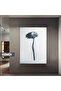 Amazing | Blue Gray Daisy Model | Framed Tempered Glass Table Single Vertical