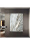 Amazing |   White Feather Model | Framed Tempered Glass Table Single Vertical