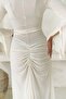 Alyona Lace Detail Beige Dress - 8