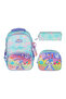 Girl's Rabbit Patterned Primary School Bag Set of 3 Backpack, Lunchbox and Pen Holder - 2
