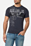 Round Neck Anthracite T-Shirt with Graphic Anthracite