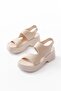 24414-573 Beige Diver Daily Wedge Heel Women's Sandals - 4