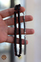 Dark Red Color Moire Capsule Cut Silver Tassel Stick Prayer Beads 201024360 - 2