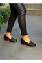 Diva Black Buckle Women's Casual Shoes