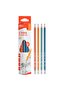 EU50000 Wood-Free Triangular HB Pencil Set, 12pcs,Assorted colours–ideal for school & writing - 7
