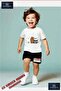 Kids Unisex “Pandas 3 in a Row“ Custom Printed Crew Neck T-Shirt - Shorts Set - 2