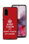 Samsung Galaxy S20 Protective Case Cover Keep Calm And Dont Touch My Phone