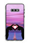 غطاء حماية لهاتف Samsung Galaxy S10e بتصميم قلب وقمر - 2