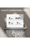 ET021 12L 8-Sheet Black Paper Shredder – ideal for office & document security - 3