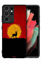 Samsung Galaxy S21 Ultra 5G Protective Case Cover Deer And Moon Artwork - 2
