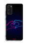 Samsung Galaxy S20 FE Protective Case Cover Touching Hand Making Heart - 2