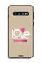 غطاء حماية لهاتف Samsung Galaxy S10 بتصميم Love Art - 2