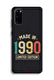 Samsung Galaxy S20 Protective Case Cover Made In 1990 Limited Edition - 2
