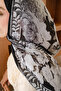 Soft Rose Pattern Silk Voile Shawl - 3