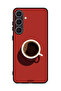 غطاء حماية لهاتف Samsung Galaxy S25 Plus بتصميم فن فنجان القهوة