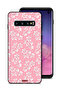 Samsung Galaxy S10 Protective Case Cover Flowers Background Pattern