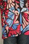 Patterned Mira Crepe Loose Fit Plus Size Women's Blouse - 4