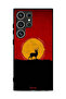 غطاء حماية لهاتف Samsung Galaxy S24 Ultra 5G بتصميم غزال وقمر