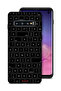 غطاء حماية لهاتف Samsung Galaxy S10 بنمط مفاتيح لوحة المفاتيح العشوائية