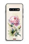 غطاء حماية لهاتف Samsung Galaxy S10 بتصميم لوحة فنية بألوان مائية وردية - 2