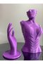 Purple Color Decorative Jewelry Manikin & Hand Set of 2 Jewelry Display Stand 30 & 18 cm Jewelry Organizer Earring - 2