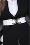 Elastic Zipper Detailed Women's Belt, Jacket Belt, Dress Belt - 3