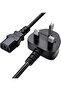 Desktop Power Cable - Reliable Pure Copper Wire for Computers, TVs, Monitors, and More