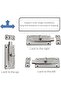 R&R Door Bolts, 2 Pieces Stainless Steel Latch Sliding Door Lock - 8