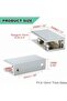 Alise 2 Pcs Adjustable Frameless Rectangle Glass Shelf Bracket Holder Heavy Duty Clamp Shelf Clip, B - 3
