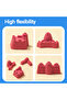 EY013-PK Sand 500g with 6 Molds – Pink – Ideal for Kids, Crafting, and Creative Play - 3