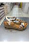 Imported Women's Casual Sandals with Wedge Woven Sole - 2