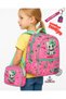 Chinese Cat Themed Primary School Bag with Back Support and Lunch Bag