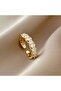 Gold Color Zircon Stone Women's Ring