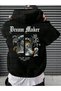 Unisex Men/Women Dreamswt Colorful Custom Printed Cotton Oversize Hooded Sweatshirt