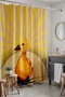 Bathroom Curtain, Yellow Duck Pattern Shower Curtain, Bathtub Curtain 175X200Cm - 3