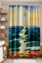 Bathroom Curtain, Yakamoz Patterned Shower Curtain, Bathtub Curtain 175X200Cm