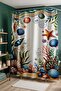 Bathroom Curtain, Sea Floor Creatures Patterned Shower Curtain, Bathtub Curtain 175X200Cm - 3