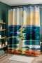 Bathroom Curtain, Yakamoz Patterned Shower Curtain, Bathtub Curtain 175X200Cm - 4