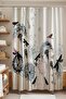 Bathroom Curtain, Dandelion and Dragonfly Patterned Shower Curtain, Bathtub Curtain 175X200Cm - 4