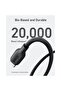 Type C - Lightning Cable A80B1H11 3Ft Black Ultra-Soft Fast Charging Cable in Black - 3